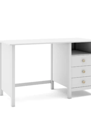 Escritorio infantil Kai 3 cajones Blanco (7) Escritorio infantil Kai 3 cajones Blanco (7)