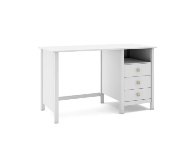 Escritorio infantil Kai 3 cajones Blanco (7) Escritorio infantil Kai 3 cajones Blanco (7)