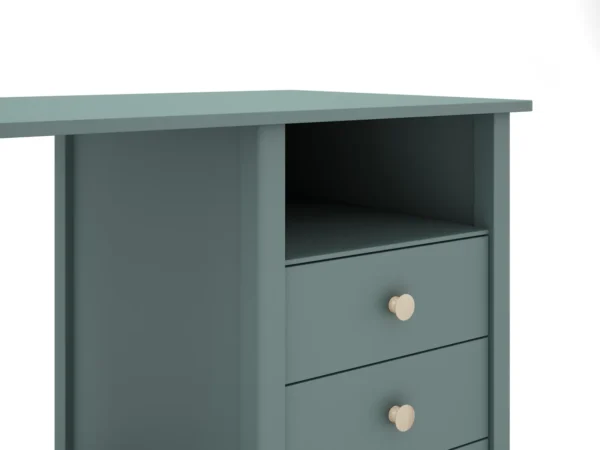 Escritorio infantil Kai 3 cajones Verde (3) Escritorio infantil Kai 3 cajones Verde (3)