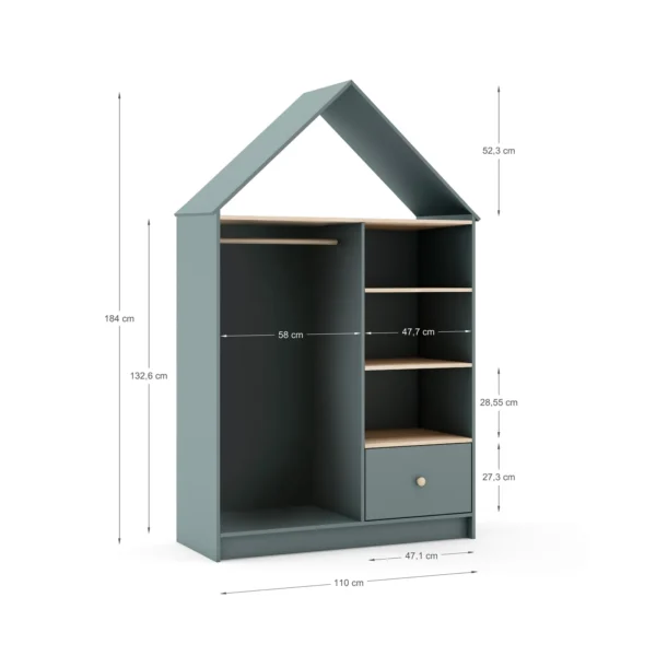 Vestidor infantil Arlo Verde (1) Vestidor infantil Arlo Verde (1)