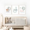 Conjunto de láminas infantiles Vichy ositos verdes Conjunto de láminas infantiles Vichy ositos verdes
